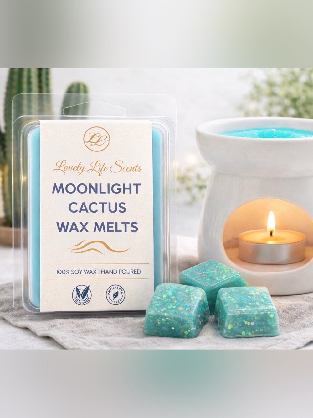 Moonlight Cactus Premium Soy Wax Melts from Lovely Life Scents